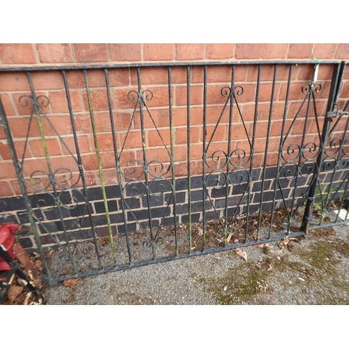 5 - Pair of wrought iron driveway gates  (approx 53