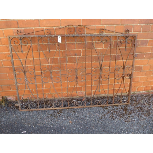 9 - Wrought iron single driveway gate (approx 60