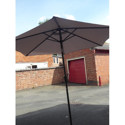 19 - Garden parasol with cast iron base