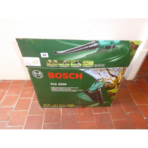 62 - New Bosch ALS 2500 garden vac