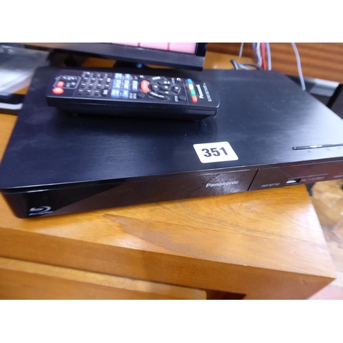 Panasonic Blu-Ray player and remote