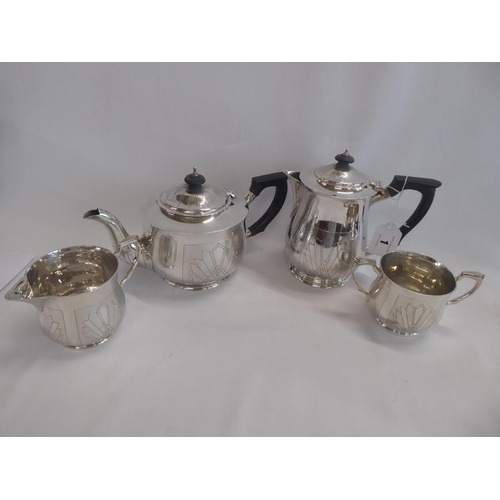 1 - Silver four piece tea set - London 1933 (55.8 ozt)