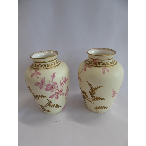 124 - 19th/20thC blush ivory porcelain vases and pot (4)