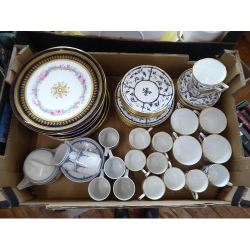 165 - Hammersley 'Black Bamboo' part coffee and tea service, Rosenthal 'Classic Rose' coffee set etc.