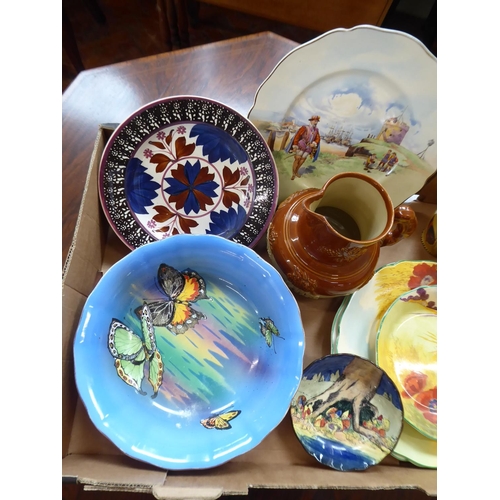 169 - Royal Doulton plates, harvest ware jug, bowls etc.