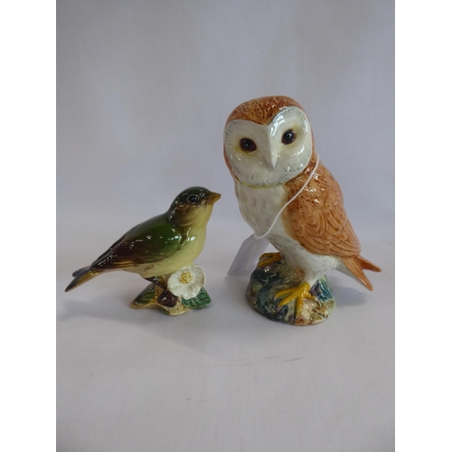 20 - Beswick barn owl, robin, wren, greenfinch, chaffinch (5)