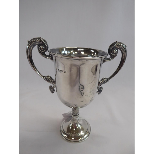 4 - Silver twin handled trophy cup - Birmingham 1927 (4.1 ozt)
