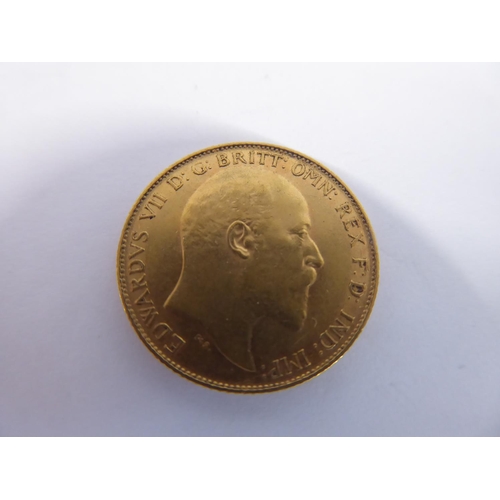 43 - Gold half sovereign 1910