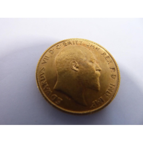 46 - Gold half sovereign 1907