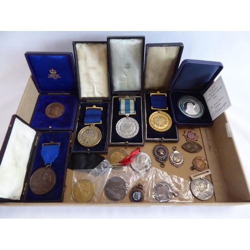 97 - Sporting, educational medallions etc.