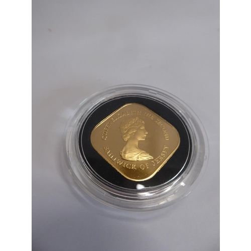 35 - Bicentenary Battle of Jersey proof gold coin
