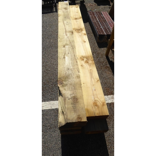 1 - Softwood garden sleepers - 2.4m x 200mm x 100mm (7)