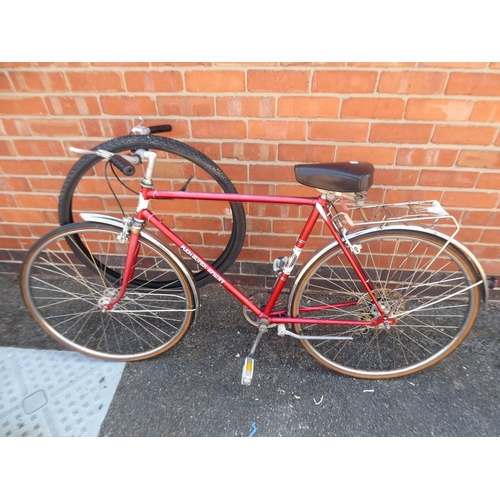 52 - Vintage Puch Supersprint bicycle with spare tyres