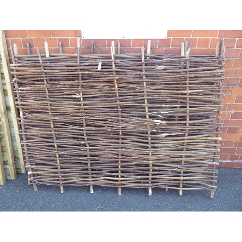 6 - Hazel hurdle panels - 6' x 4' (3)