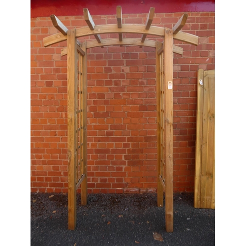 3 - Wooden 'Dalby' arch (2.1m x 1.35w)