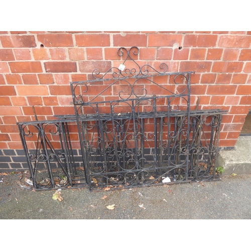 54 - Wrought iron railings (4) pedestrian gate