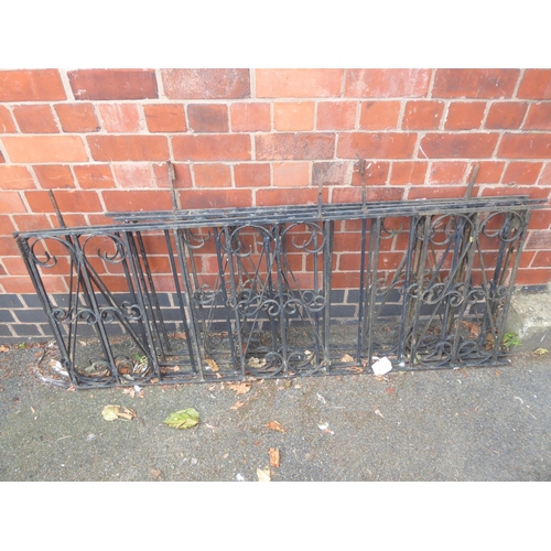 54 - Wrought iron railings (4) pedestrian gate