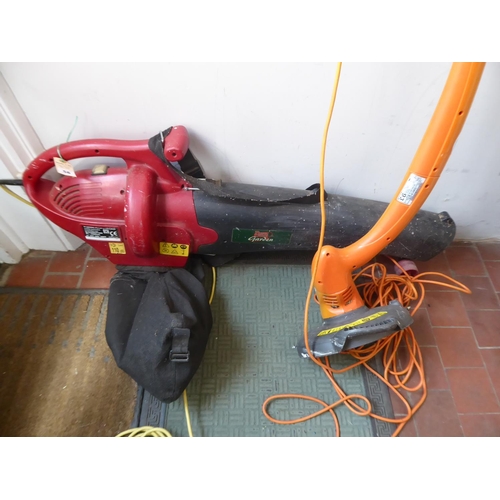 56 - Electric garden leaf blower and strimmer