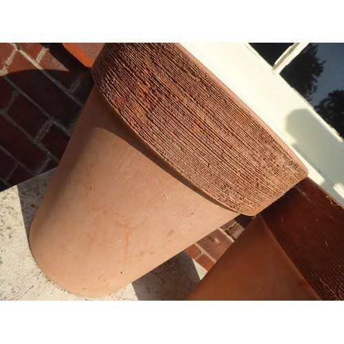 37 - Pair of terracotta plant pots