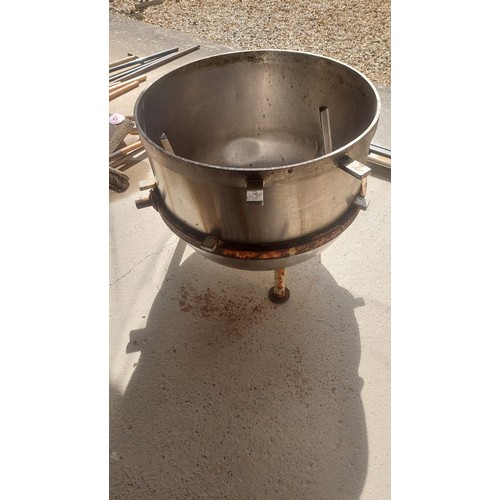 14 - Heavy Stainless steel mixing cauldron