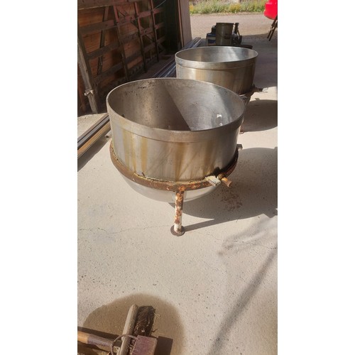 14 - Heavy Stainless steel mixing cauldron