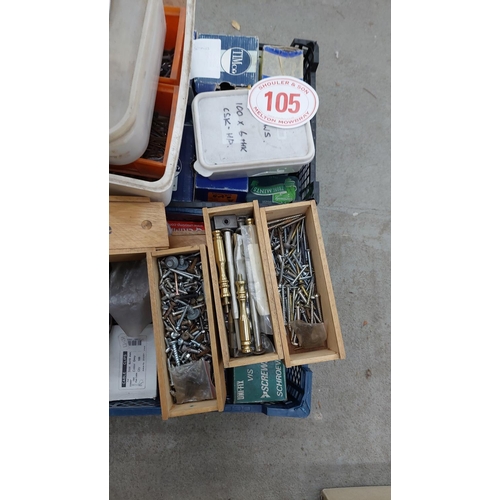 105 - Qty Nails and screws etc