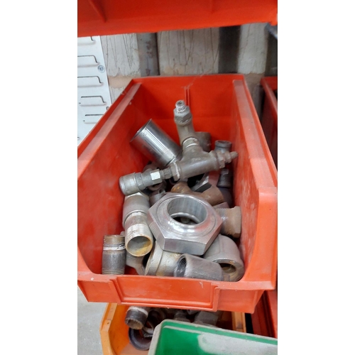 111 - Qty brass valves, D-links, pipe etc