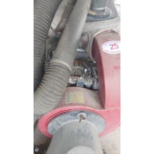 25 - Toro self propelled 5hp vacuum blower