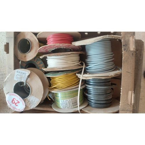 29 - Qty electric cables