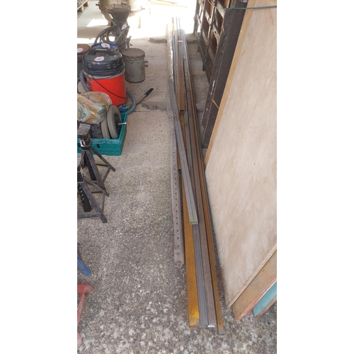 34 - Qty box steel to include approx 20ft lengths