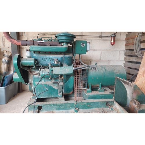 37 - 1973 Lister diesel generator 25KVA - light use in recent years