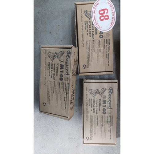 68 - Box of grease guns, Allen keys, HD drill bits