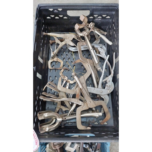 83 - Qty Vice grips, pullers, locking pliers etc