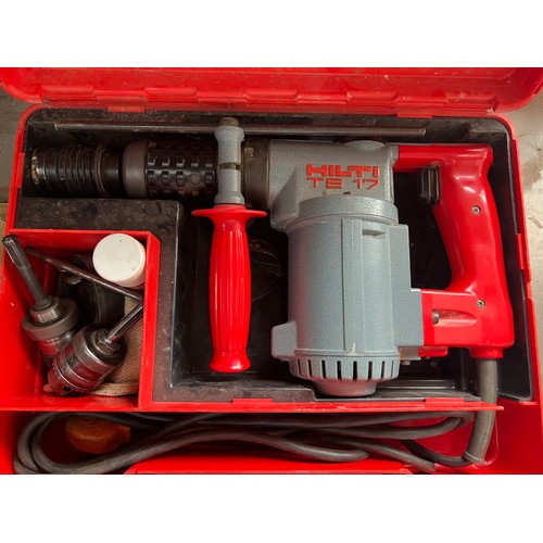 146 - Hilti TE17 Hammer Drill & drill bits