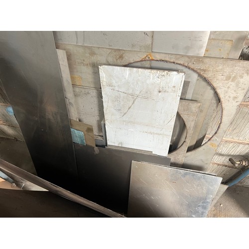 147 - Qty Steel, metal sheeting, various sizes to include stainless steel