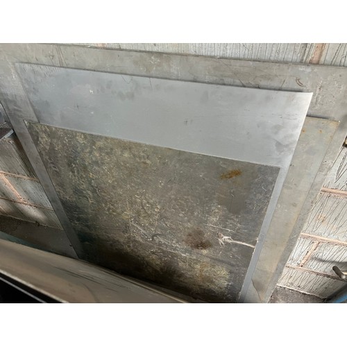 147 - Qty Steel, metal sheeting, various sizes to include stainless steel