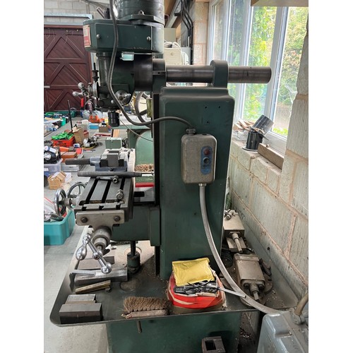 150 - Tom Senior 3phase milling machine C/W accessories (wired in)