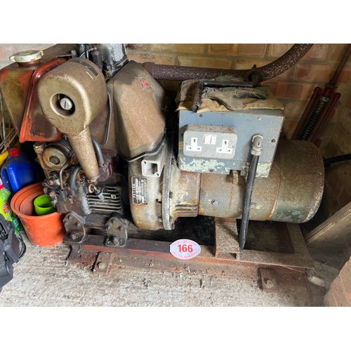 166 - Petter BA1 diesel generator, manual start