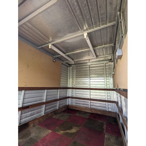 170 - Twin axle box trailer c/w roller shutter rear door, floor in good condition