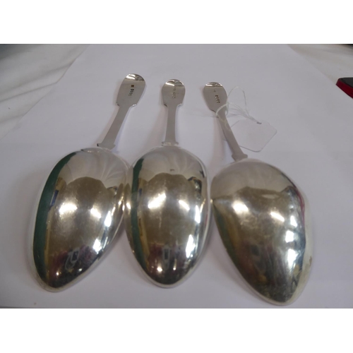 23 - Silver table spoons - London 1837,1824,1853 (7 ozt) (3)
