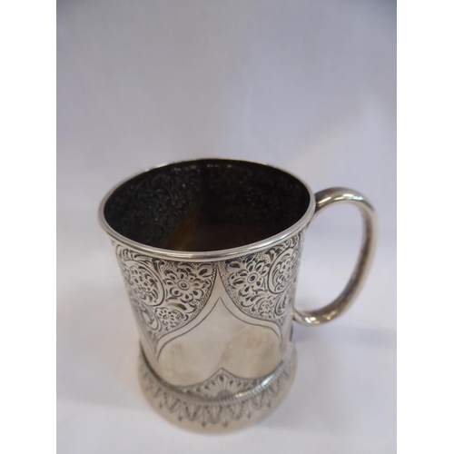 3 - Engraved silver tankard - Cooper Brothers - Sheffield 1890 (4.5 ozt)