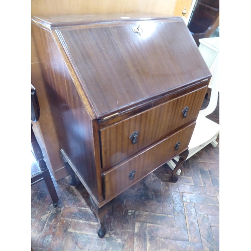 492 - Early 20thC mahogany bureau