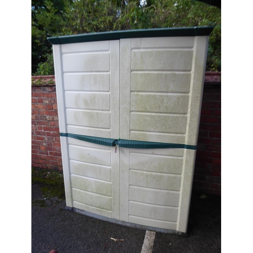 1 - Plastic garden shed