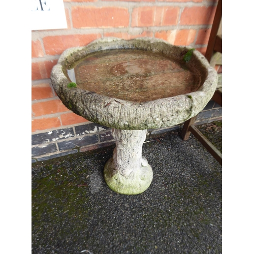 12 - Reconstituted stone birdbath