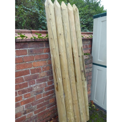 31 - Wooden fencing stakes