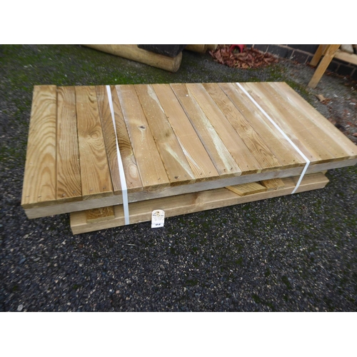 33 - Wooden 'Fineshade' potting table (108 x 92 x 52mm) (flat pack)