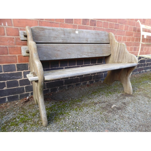 4 - Rustic garden bench