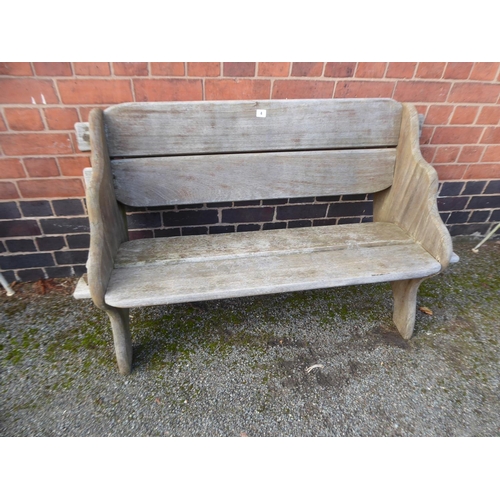 4 - Rustic garden bench