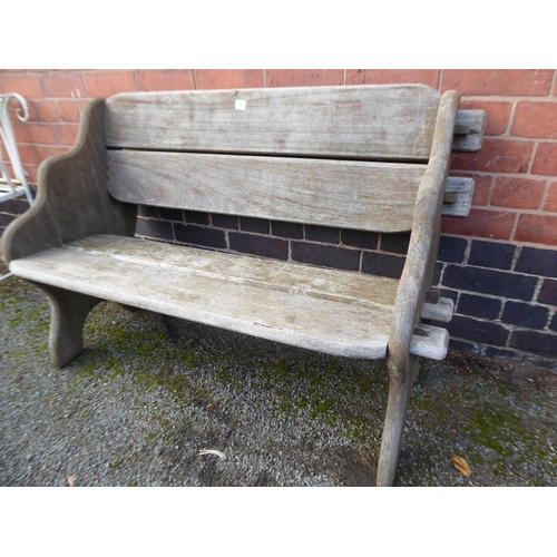 4 - Rustic garden bench