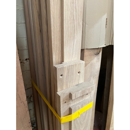 10 - 9 x Oak rebated doorframe 110mm x 35mm 2 full sets + 2 legs only